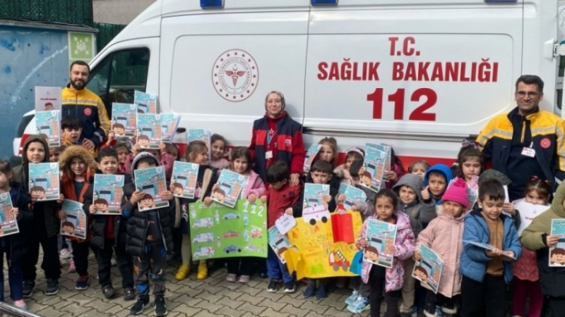 Bursa'da miniklere 112 anlatıldı!