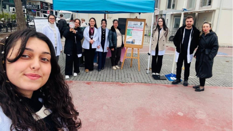 Bursa'da öğrenciler sağlık için seferber oldu