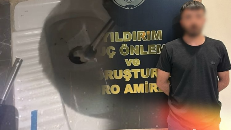 Bursa'da polis aranan şahsı böyle yakaladı!