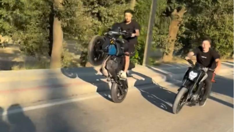 Bursa'da polis ve motosikletli arasında ilginç olay!