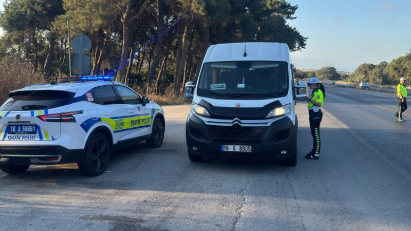 Bursa'da servis araçlarına denetim arttı