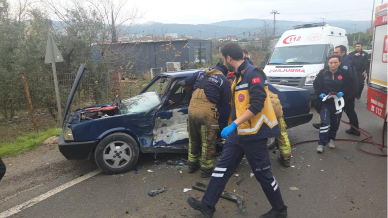 Bursa'da sürücünün zor anları!