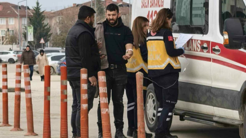 Bursa'da talihsiz işçi!