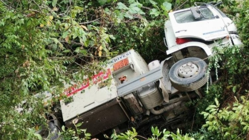 Bursa'da tanker bu hale geldi!