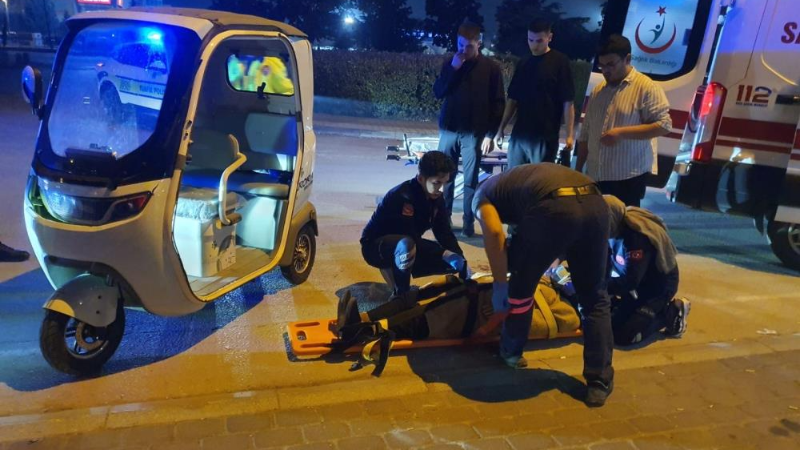 Bursa'da tek taraflı kaza da 1 kişi yaralandı