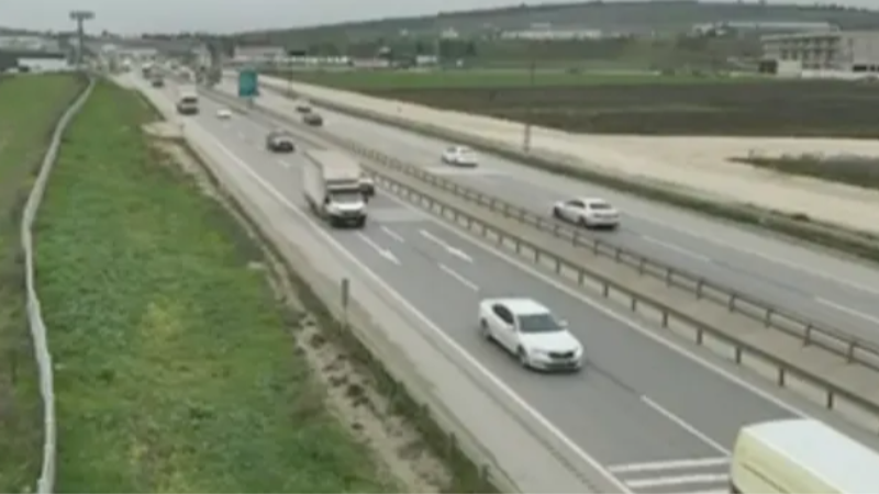 Bursa'da trafik denetimi için dron devrede