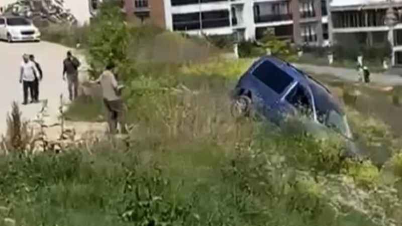 Bursa'da unutkan sürücü aracı bu hale getirdi