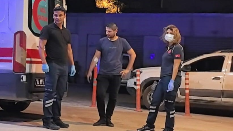 Bursa'da üzerine asit sıçrayan işçi yaralandı