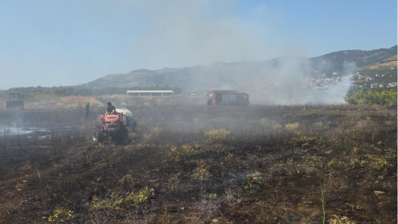 Bursa'da yangın büyümeden önlendi