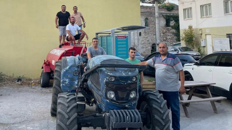 Bursa'da yangın nöbeti; Hepsi birer gönüllü...