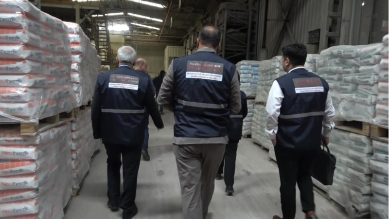 Bursa'da yapı malzemeleri üreticileri denetlendi