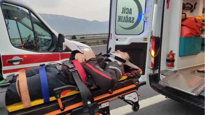 Bursa'da yine bir motosiklet kazası!