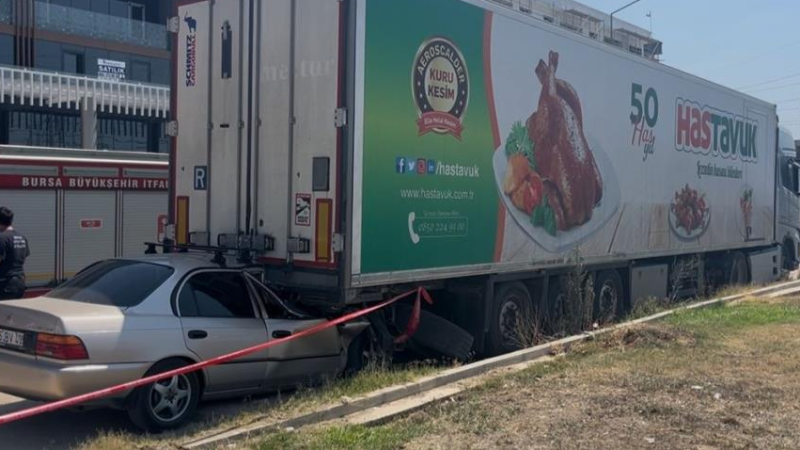Bursa'da yürek burkan kaza; 2 çocuk babası hayatını kaybetti