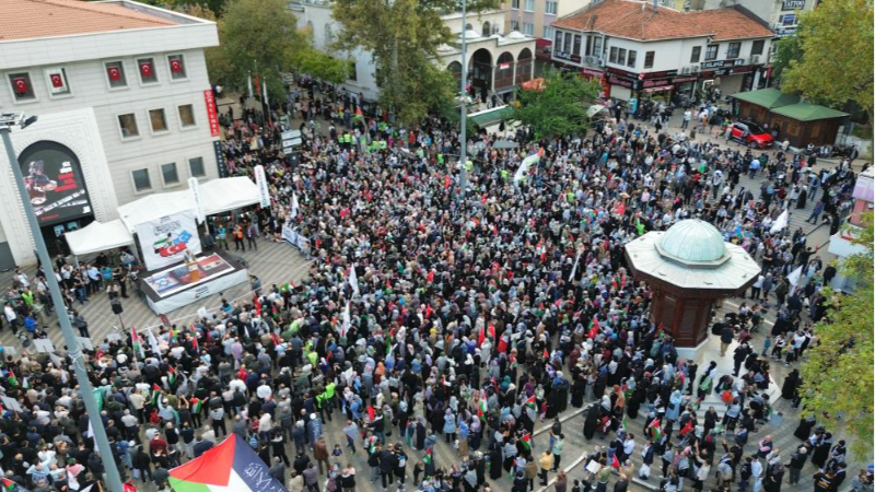 Bursalılar Gazze için tek yürek oldu