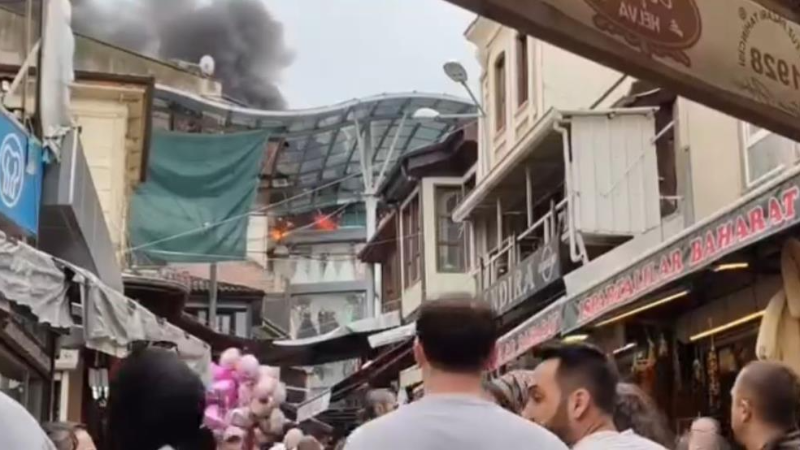 Bursa'nın göbeğinde alevler yükseldi; Korku dolu anlar...