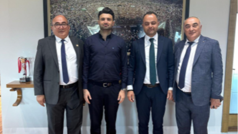 Bursaspor Başkanı Çelik'in özel konukları