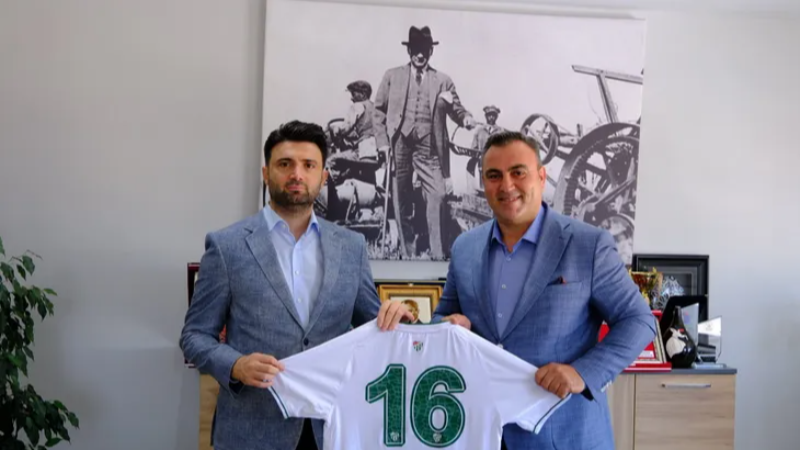 Bursaspor Başkanı Çelik’ten Saldız’a ziyaret