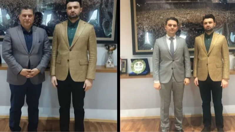 Bursaspor Başkanı Enes Çelik'in önemli konukları