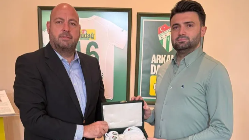 Bursaspor Başkanı Enes Çelik’ten Kızıl’a ziyaret