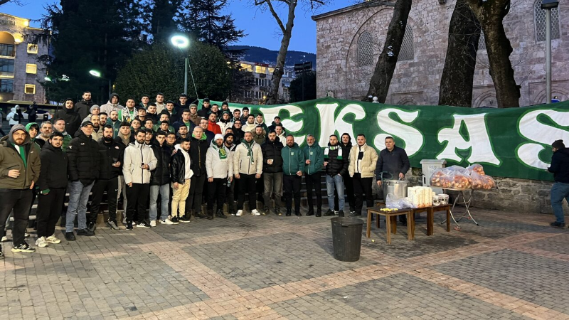 Bursaspor'da Teksas çorba dağıttı