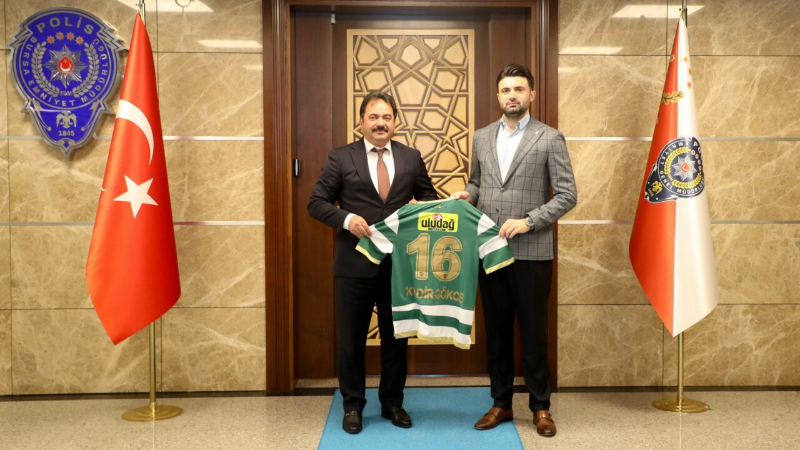 Bursaspor'dan İl Emniyet Müdürü Gökce’ye ziyaret