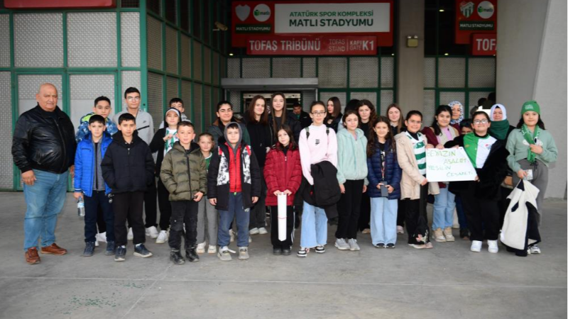 Bursaspor'un coşkusunu hep birlikte yaşadılar!