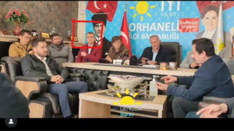 Bursa'yı yakan hainin İYİ Parti'deki görüntüleri ortaya çıktı