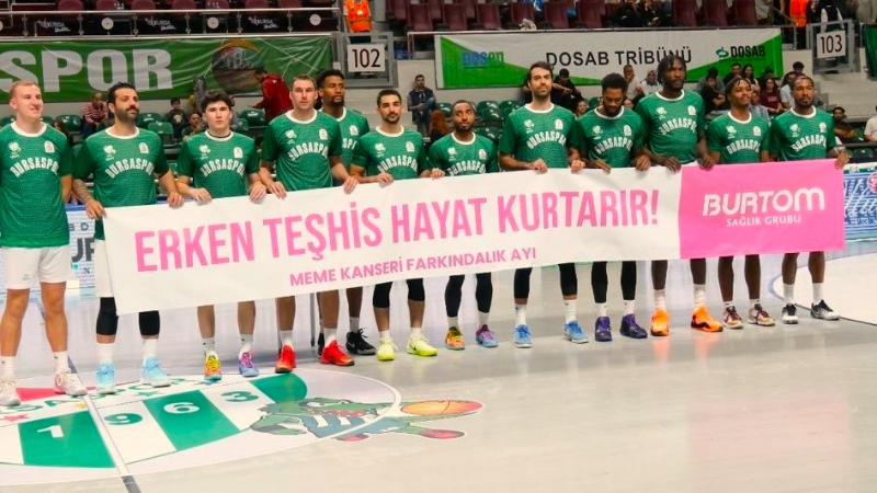 BURTOM ve Bursaspor, meme kanserine dikkat çekti