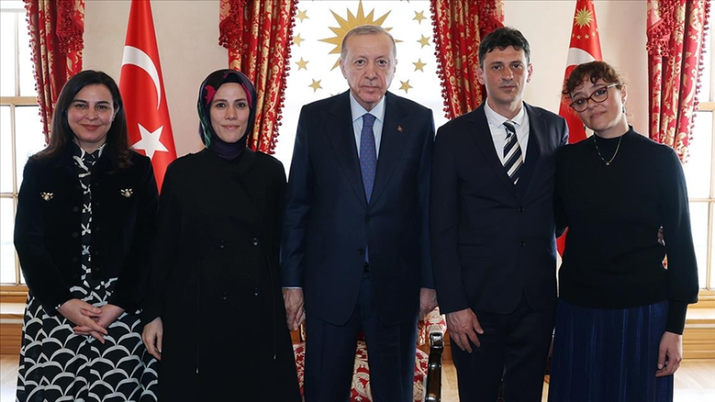 Cumhurbaşkanı Erdoğan, Minguzzi ailesini kabul etti