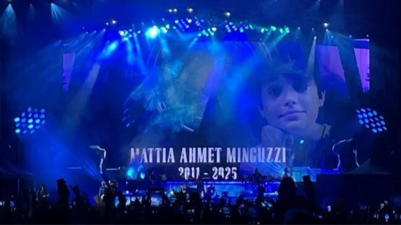 Efsane grup Guns N’ Roses konserinde Mattia Ahmet Minguzzi anıldı