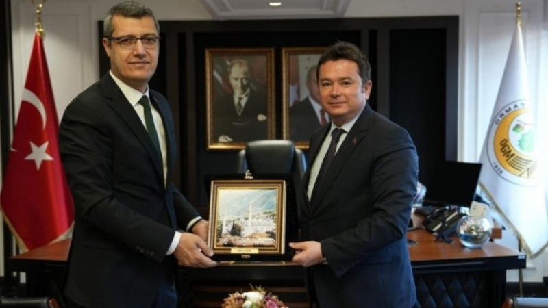 Erkan Aydın'dan Orman Bölge Müdürü Şahan’a hayırlı olsun ziyareti