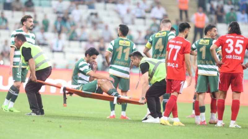 Eyvah eyvah; Bursaspor'da kaptan sakatlandı