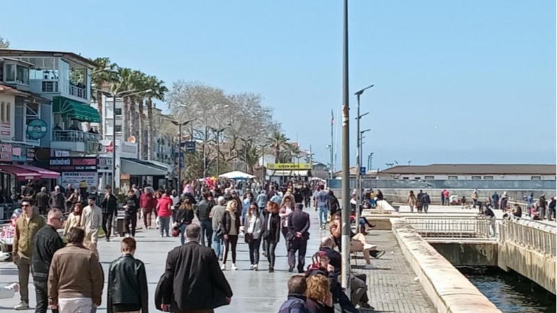 Hava güzel olunca Bursa Mudanya'ya aktı!