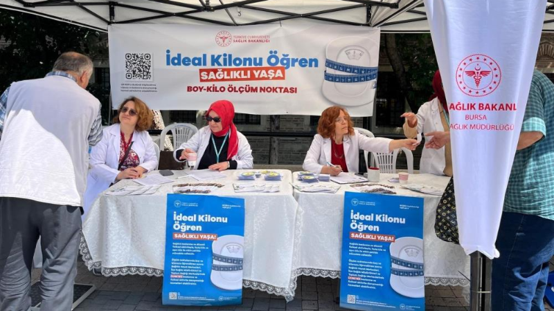 'İdeal Kilonu Öğren, Sağlıklı Yaşa' kampanyası Bursa’da meyvelerini vermeye başladı