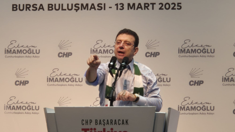 İmamoğlu Bursa'da...İktidara yüklendi, destek istedi...