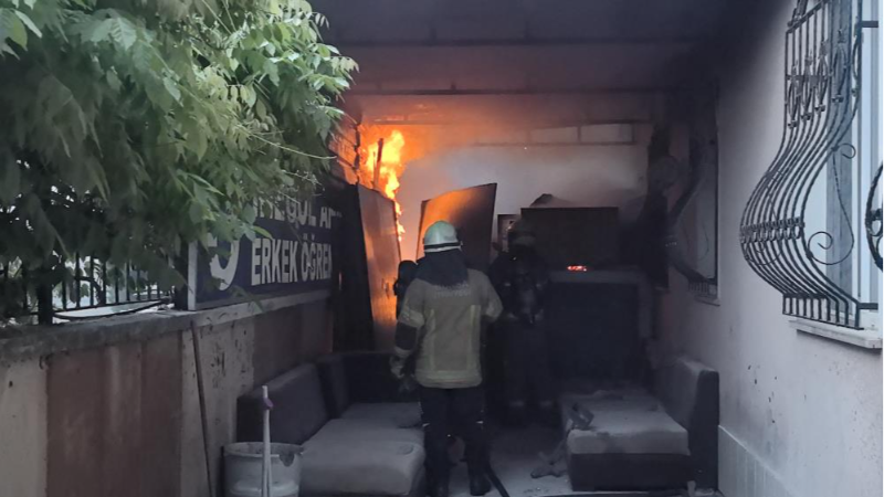 İnegöl'de öğrenci yurdunda korku dolu dakikalar
