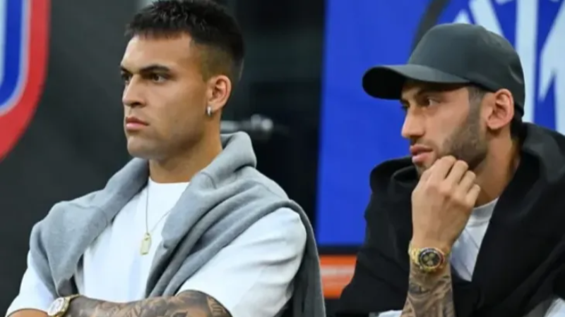 İnter'de sürpriz buluşma; Lautaro Martinez ve Hakan Çalhanoğlu...