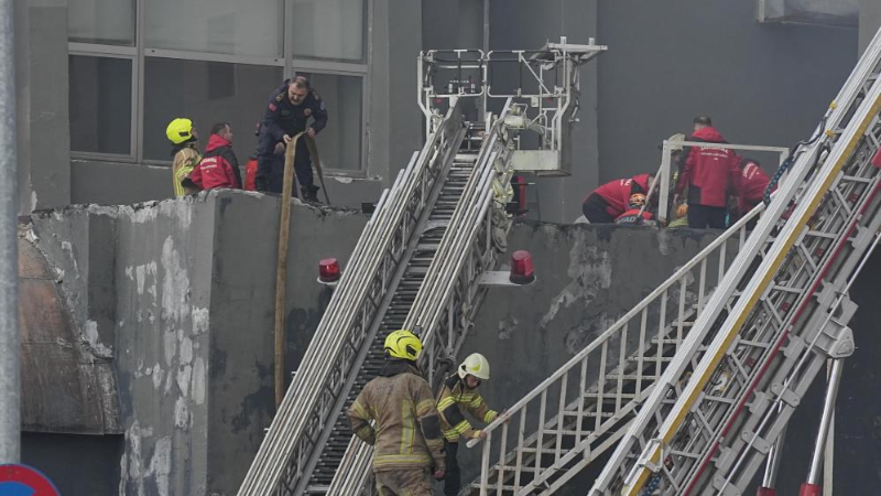 İşte Bursa Uludağ'daki otel yangınından görüntüler...