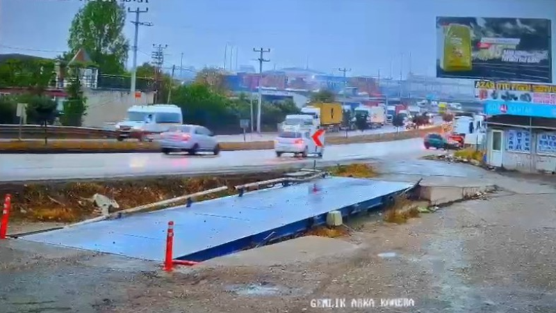 İşte Bursa'da saniye saniye kaza anı!