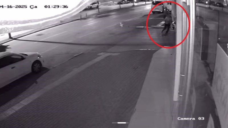İşte Bursa'daki dehşet anının görüntüsü