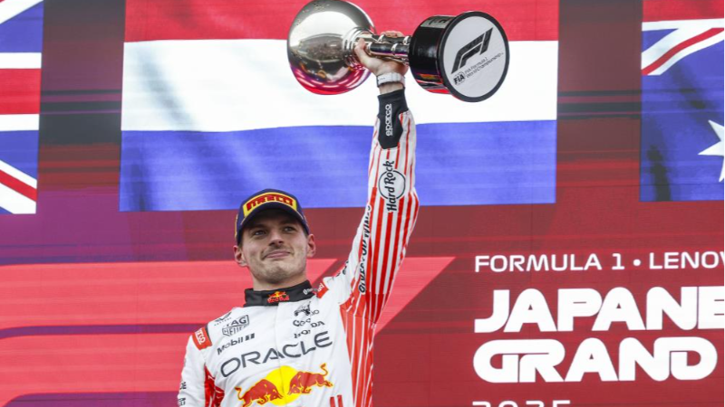 Japonya'da zafer Max Verstappen