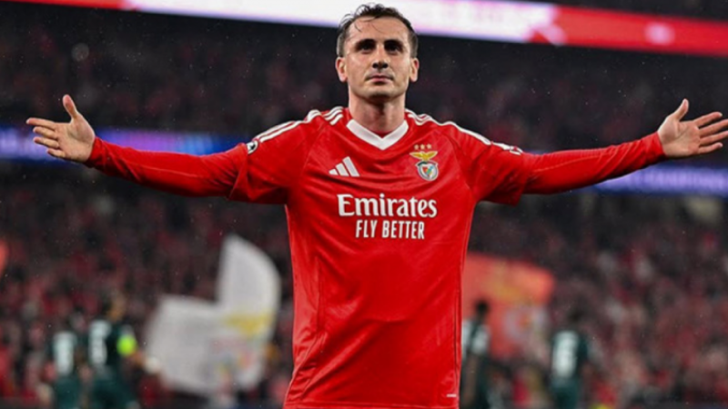 Kerem Aktürkoğlu, Benfica'nın galibiyet fotoğrafına girmedi!
