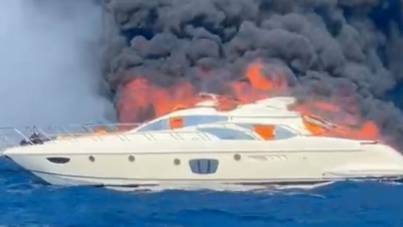 Milyon dolarlık yattan korkunç görüntü