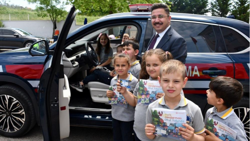 Mudanya Kaymakamı Terzi'den Hasköylü miniklere trafik bilinci