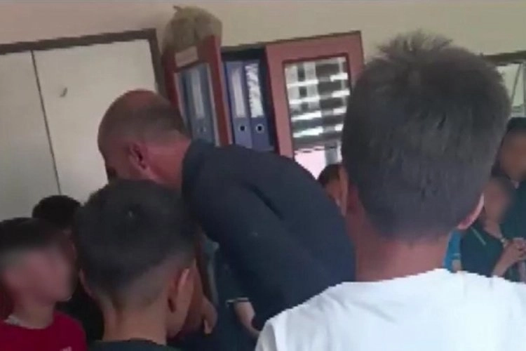 Okulda skandal görüntüler