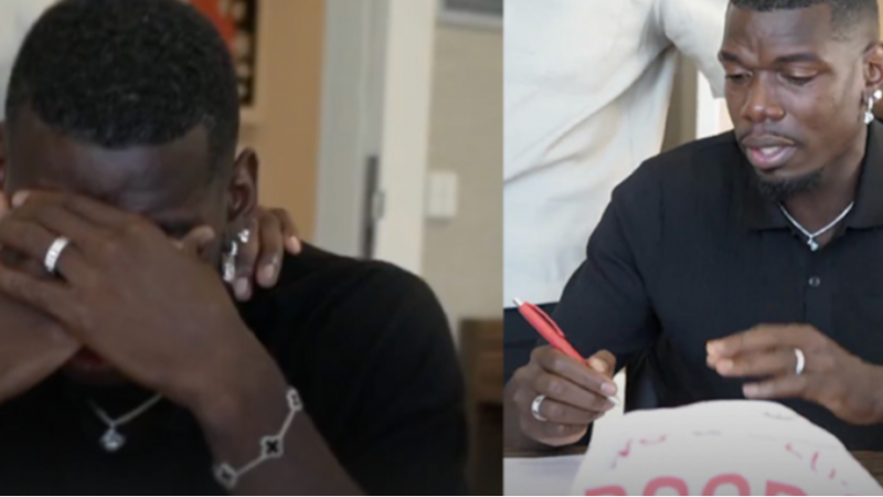 Pogba imzayı attı, hüngür hüngür ağladı
