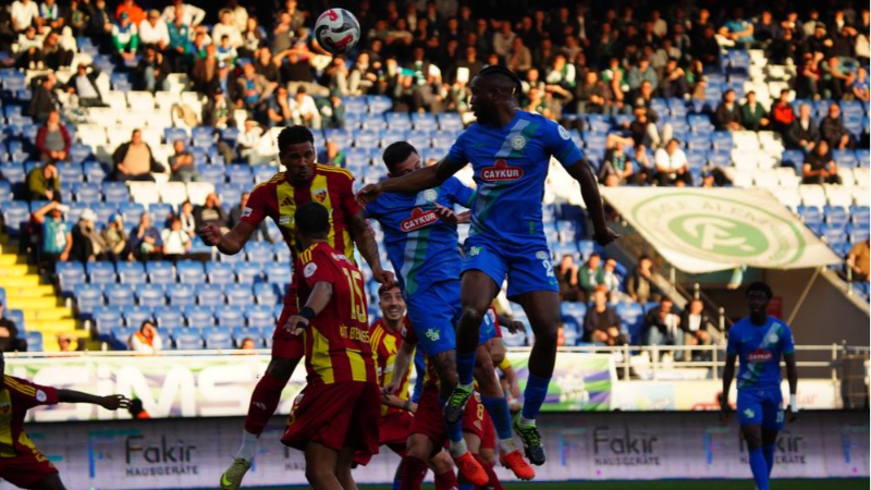 Rize'de kazanan Kayserispor!