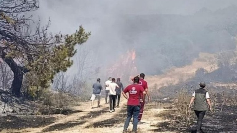Şaka değil gerçek; Semaver yakarken ormanı da yaktı!