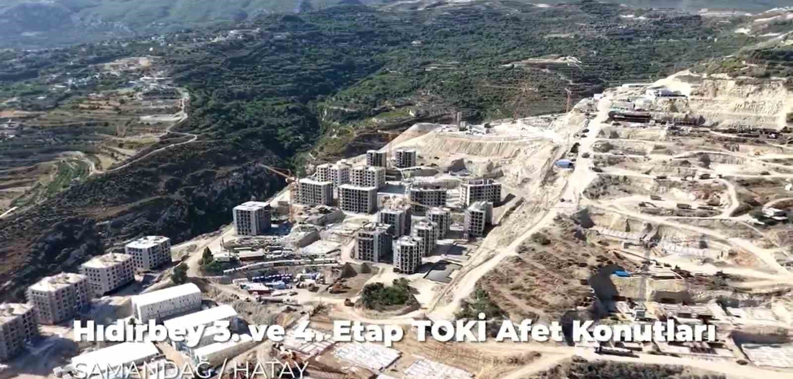 Samandağ Hıdırbey’de TOKİ afet konutları yükseliyor