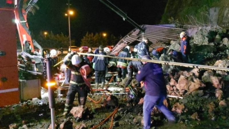 Samsun'daki heyelandan kahreden haber